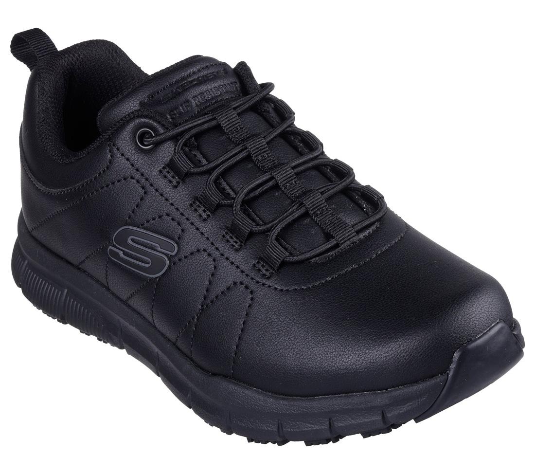 Skechers Work Nampa Beja Slip Resistant Shoe Black 108214/BLK Image