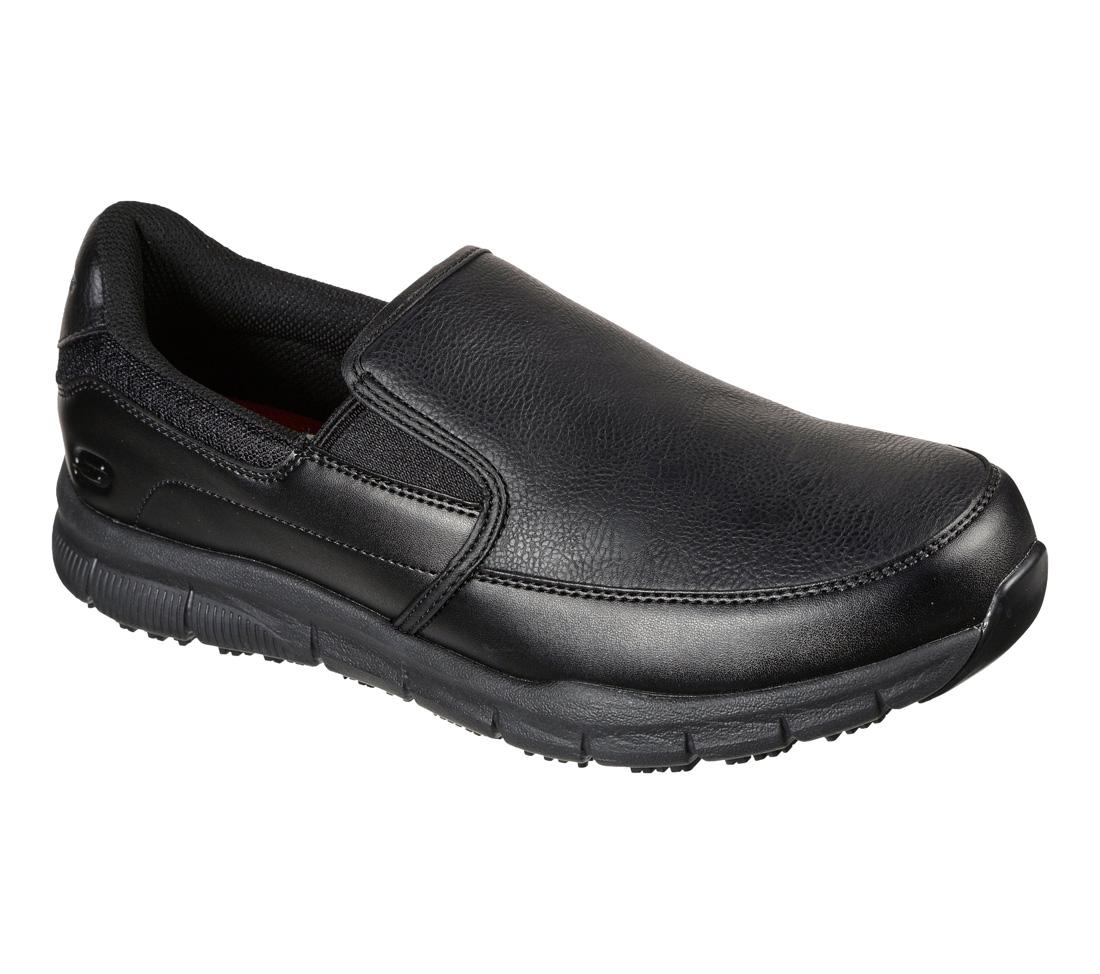Skechers Work Nampa Groton Slip Resistant Shoe Black 77157/BLK Image