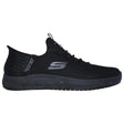 Skechers Work Summits Sr Colsin Slip Resistant Shoe Black Profile View