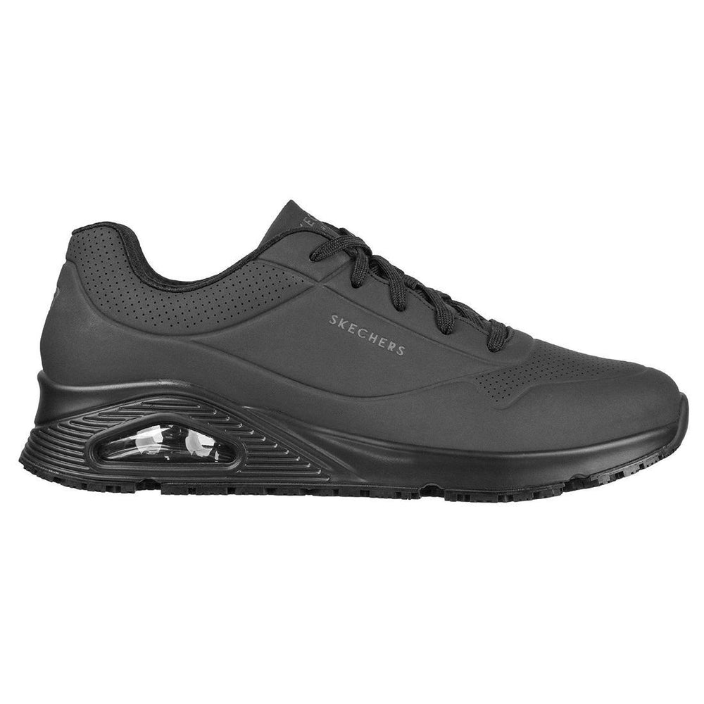 Skechers Work Men's Uno Slip Resistant Shoe Sutal Profile View