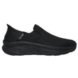 Skechers Work Men's Joden Slip-ins D'Lux Walker Slip Resistant Shoe Black Profile View