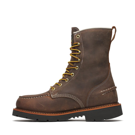 Thorogood 1957 Series 8" Waterproof Moc Toe Boot with Maxwear 90 Crazy Horse Inner Side View