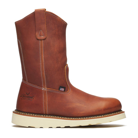 Thorogood American Heritage 11" Pull-On Boot Maxwear Wedge Tobacco side view