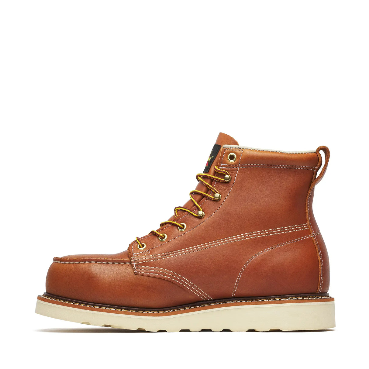 Thorogood American Heritage 6" Steel-Toe Moc Toe Boot Maxwear Wedge Tobacco Inner Side View