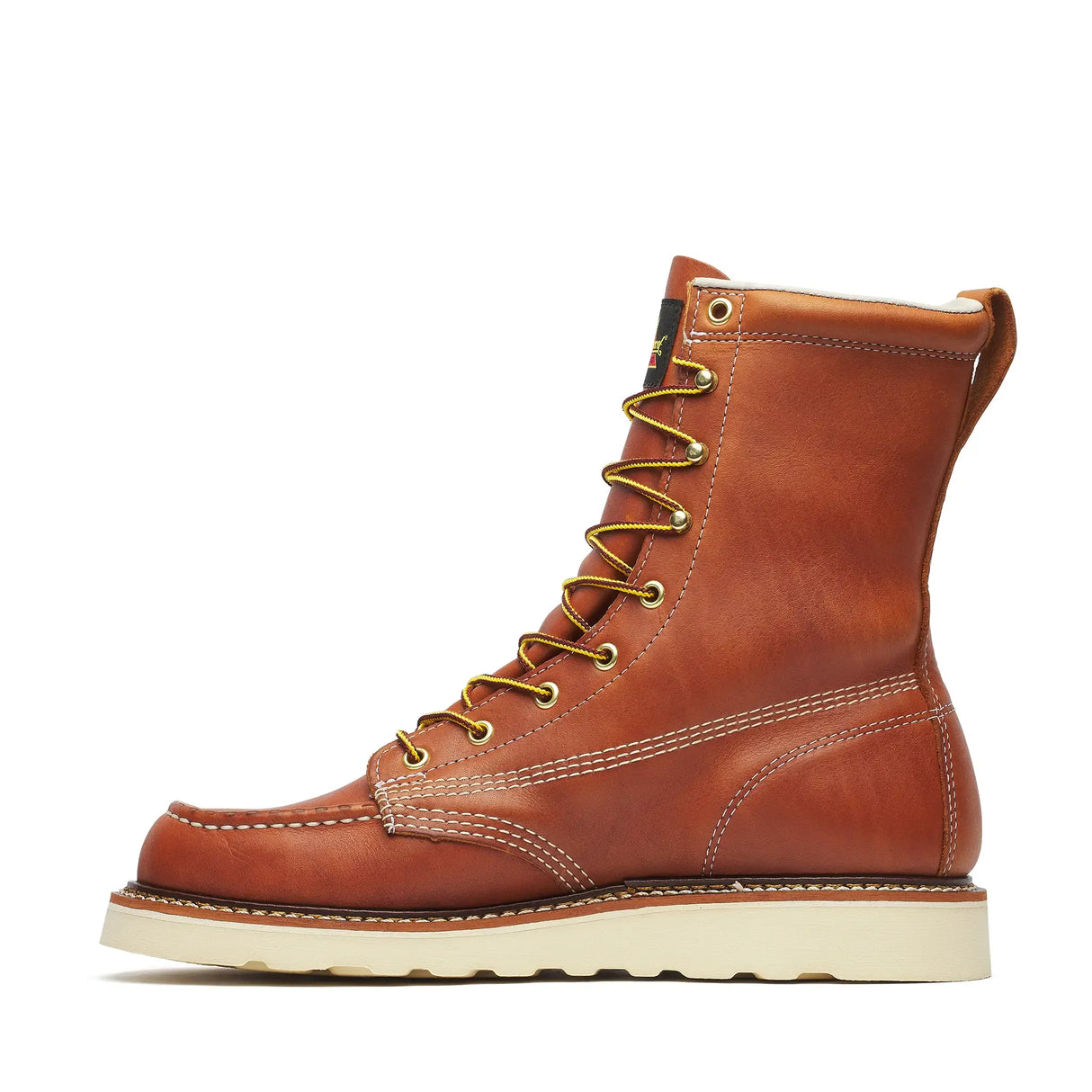 Thorogood American Heritage 8" Moc Toe Boot Maxwear Wedge Tobacco Inner Side View