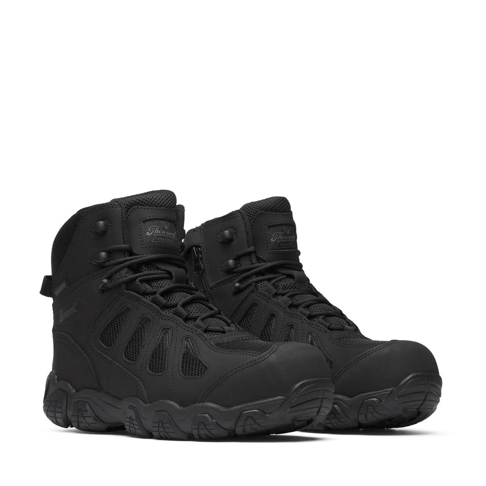 Thorogood Crosstrex 6" Composite Toe Waterproof Boot with Side Zip Black Medial View