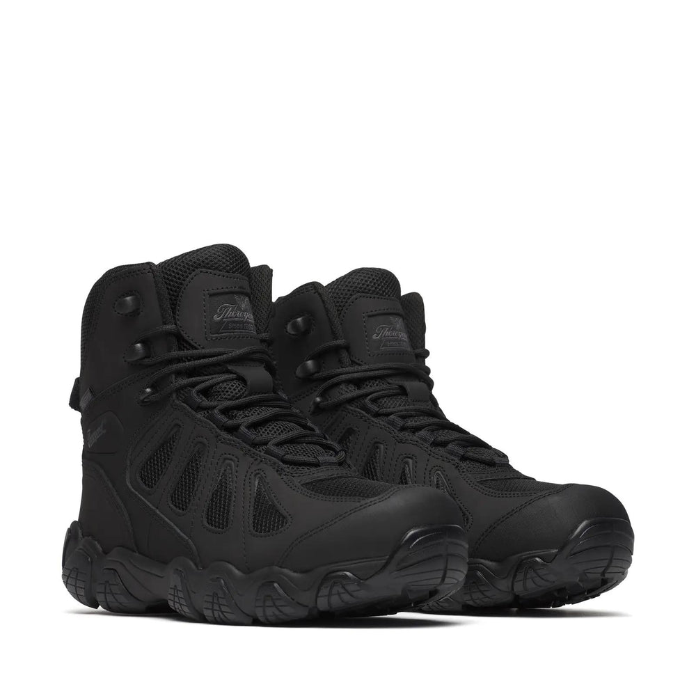 Thorogood Crosstrex 6" Soft Toe Waterproof Boot with Side Zip Black Medial View