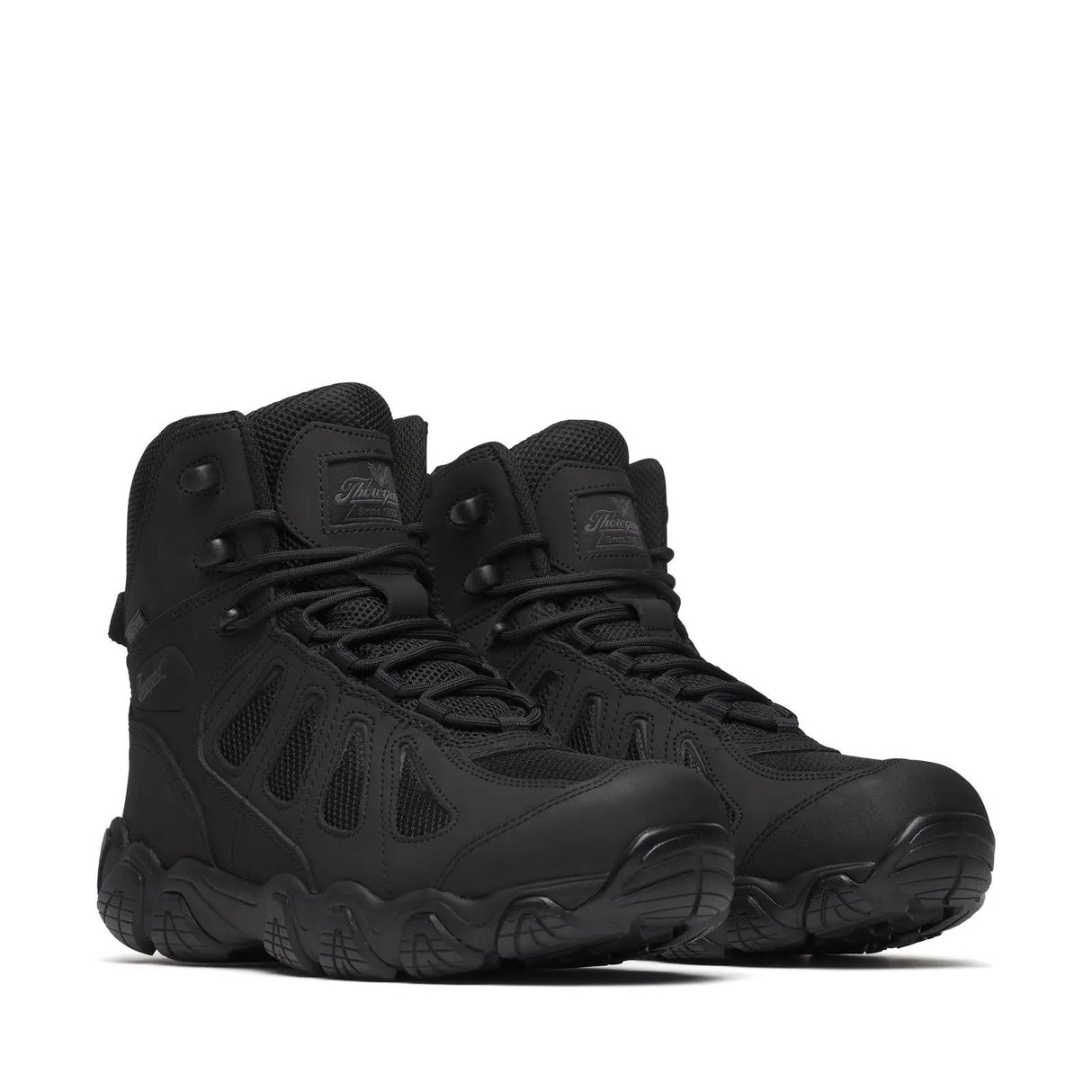 Thorogood Crosstrex 6" Soft Toe Waterproof Boot with Side Zip Black Medial View