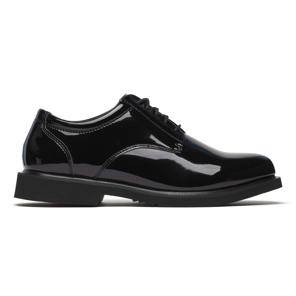 Thorogood Uniform Classics Poromeric Oxford Shoe Black side view