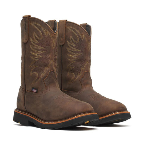 Thorogood Western 11" Comp-Toe Waterproof Square-Toe Boot Crazy Horse Medial View