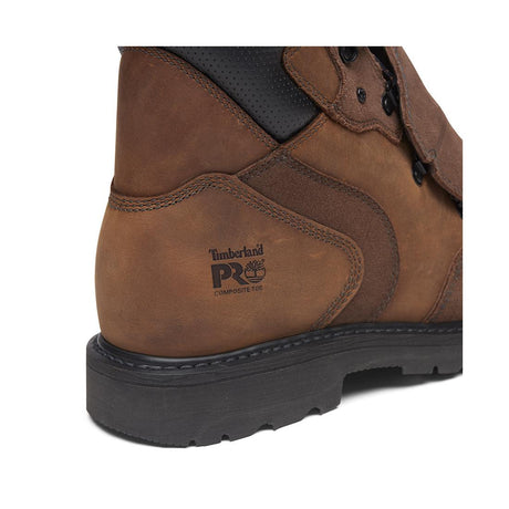 Timberland Pro Women's Ambridge Emg 6-Inch Composite-Toe Work Boot Full Grain Brown Angled View