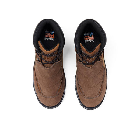 Timberland Pro Women's Ambridge Emg 6-Inch Composite-Toe Work Boot Full Grain Brown Front-upper View