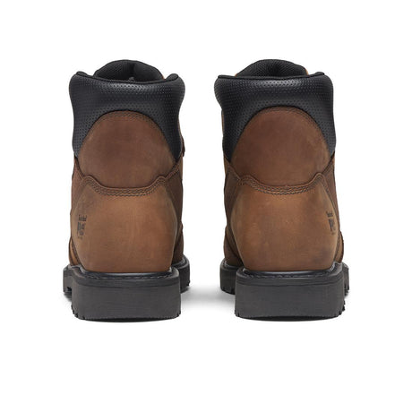 Timberland Pro Women's Ambridge Emg 6-Inch Composite-Toe Work Boot Full Grain Brown Heel-Back View