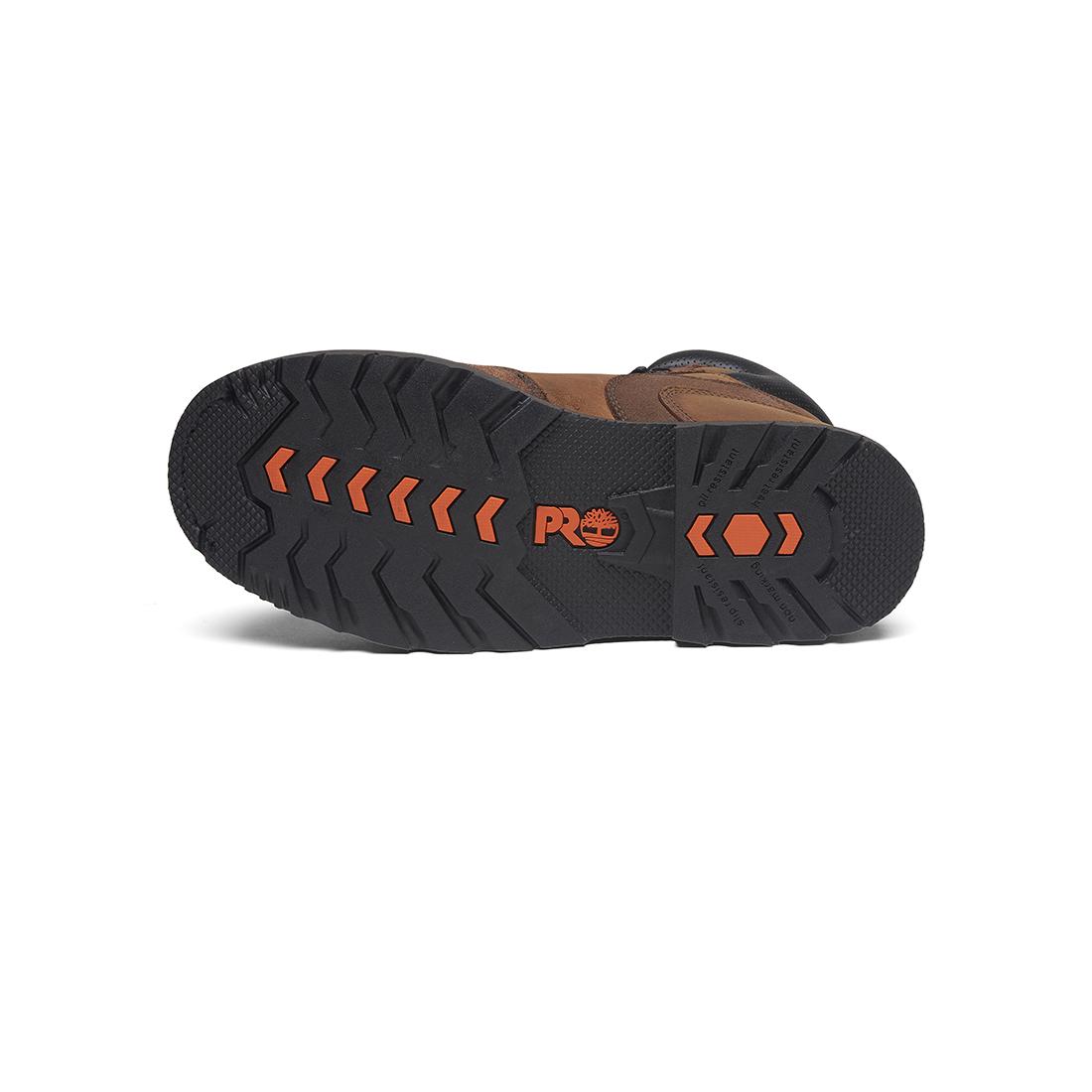 Timberland Pro Women's Ambridge Emg 6-Inch Composite-Toe Work Boot Full Grain Brown Sole View