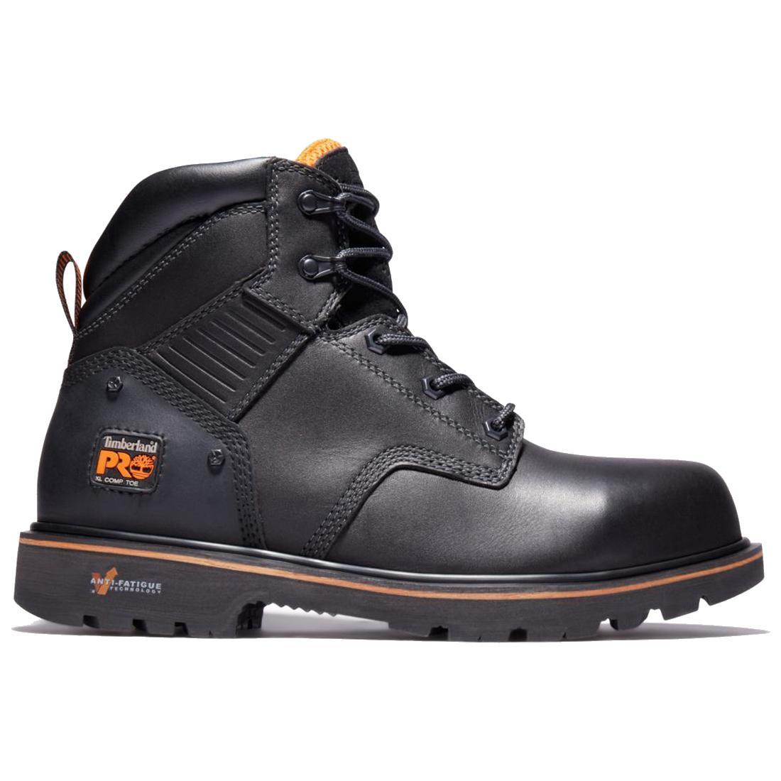 Timberland Pro Ballast 6 Inch Composite-Toe Work Boot Black Profile View