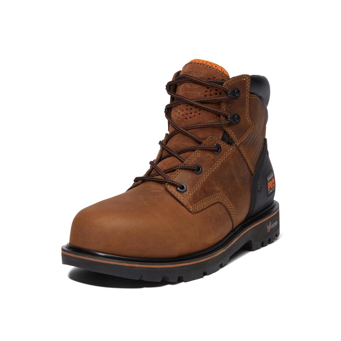 Timberland Pro Ballast 6 Inch Steel-Toe Work Boot Brown Detail View