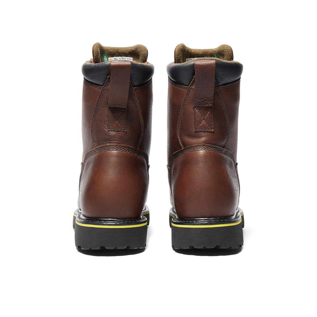 Timberland Pro Bannack Img 9-Inch Alloy-Toe Work Boot Earth Brown Heel-Back View