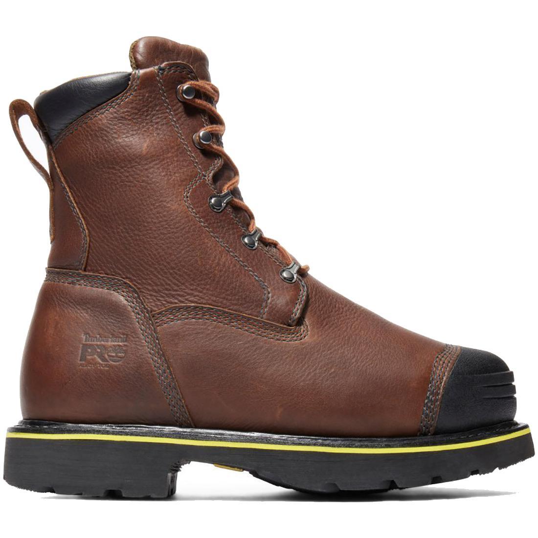Timberland Pro Bannack Img 9-Inch Alloy-Toe Work Boot Earth Brown Profile View