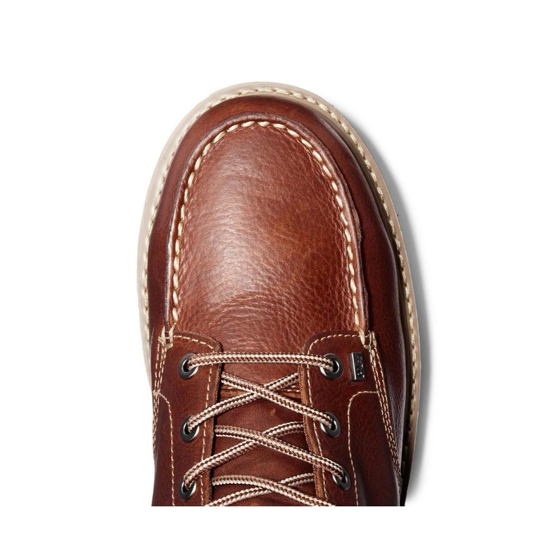 Timberland Pro Barstow 6 Inch Men's Alloy-Toe Work Boot Brown Front-upper View