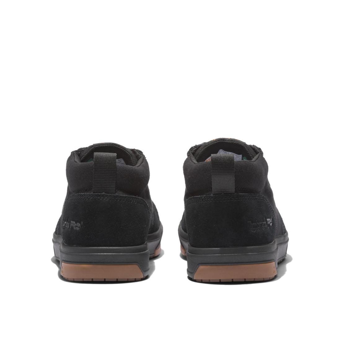 Timberland Pro Berkley Chukka Composite-Toe Work Shoe Black Heel-Back View