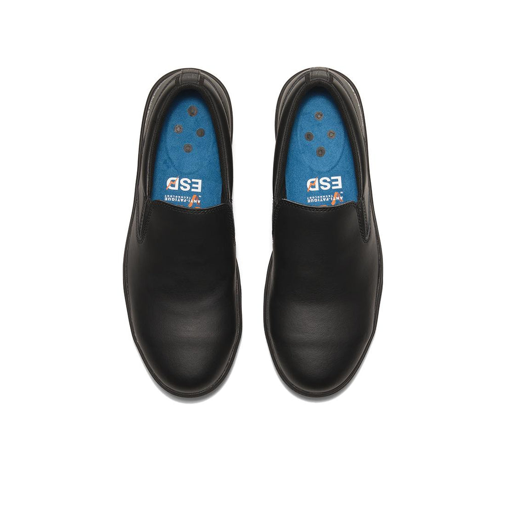 Timberland Pro Berkley Slipon Composite-Toe Work Shoe Sd10 Black Front-upper View