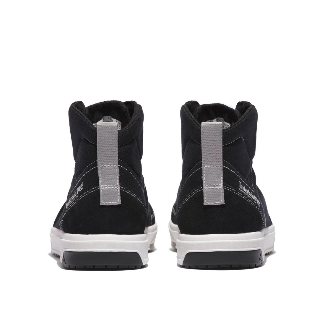 Timberland Pro Berkley Mid Composite-Toe Work Shoe Black Heel-Back View