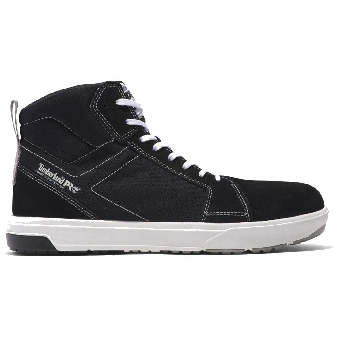 Timberland Pro Berkley Mid Composite-Toe Work Shoe Black Profile View