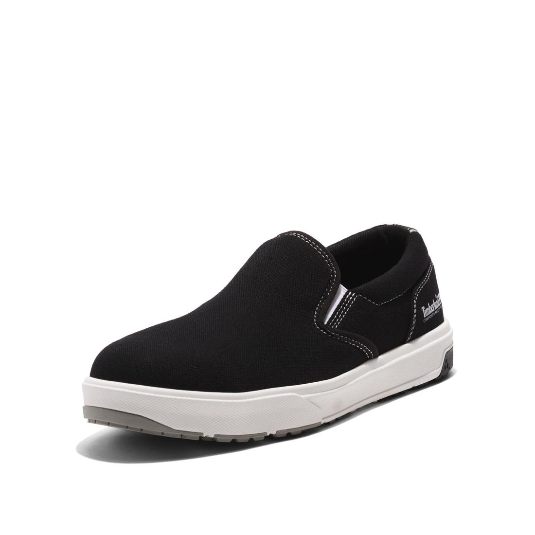 Timberland Pro Berkley Slip-on Composite-Toe Work Shoe Black Detail View