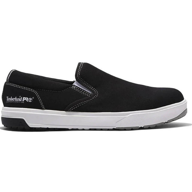Timberland Pro Berkley Slip-on Composite-Toe Work Shoe Black Profile View