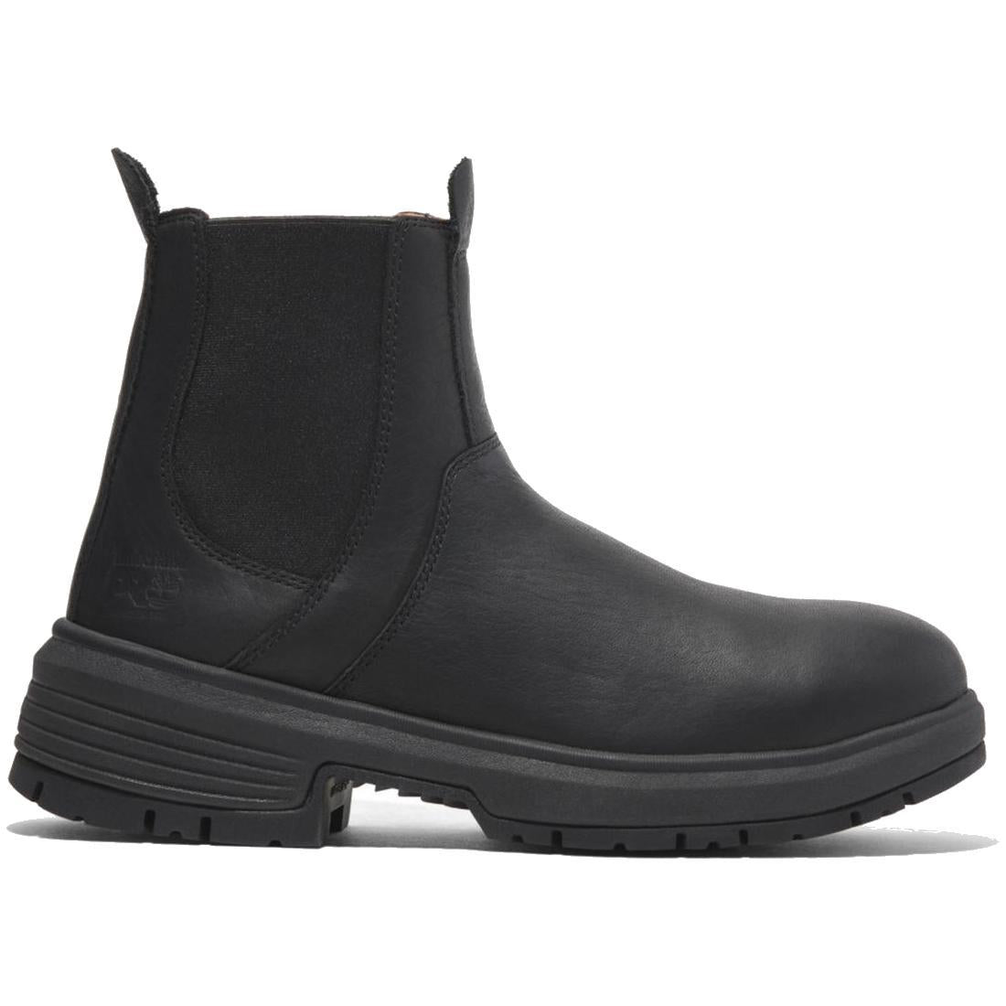 Timberland Pro Women's Birchline Composite-Toe Chelsea Boot Sd10 Full Grain Blackout Profile View