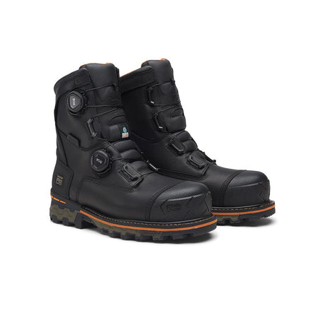 Timberland Pro Boondock 8-Inch Waterproof Composite-Toe Work Boot Boa Fp Csa 400G Full Grain Black Detail View