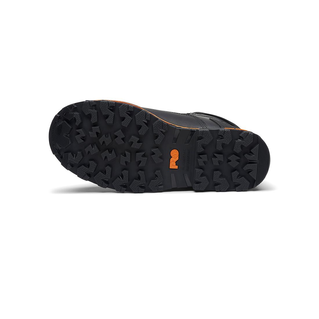 Timberland Pro Boondock 8-Inch Waterproof Composite-Toe Work Boot Boa Fp Csa 400G Full Grain Black Sole View