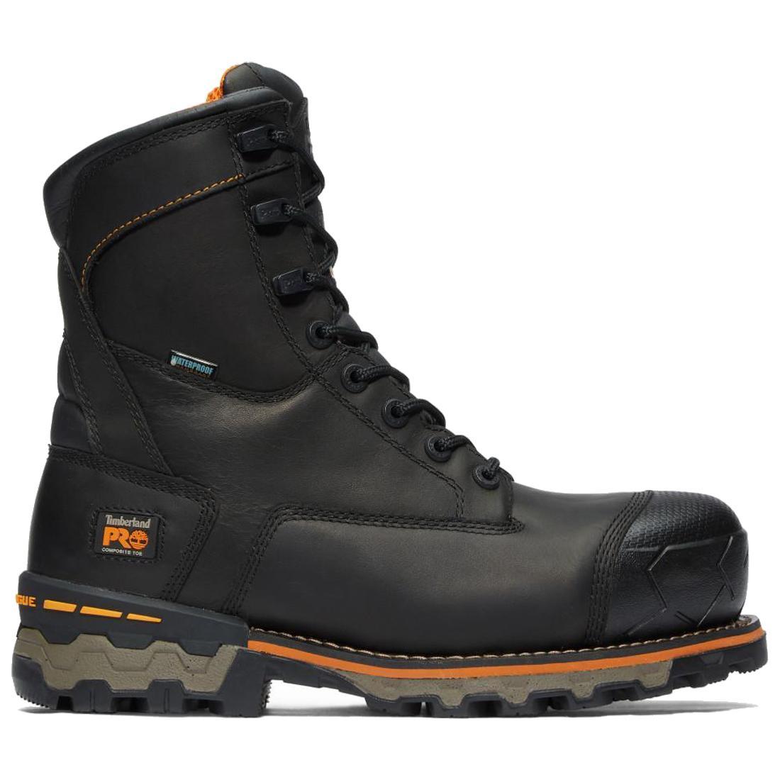 Timberland Pro Boondock Waterproof Steel Toe 200g Insulated Work Boots – Black Profile View