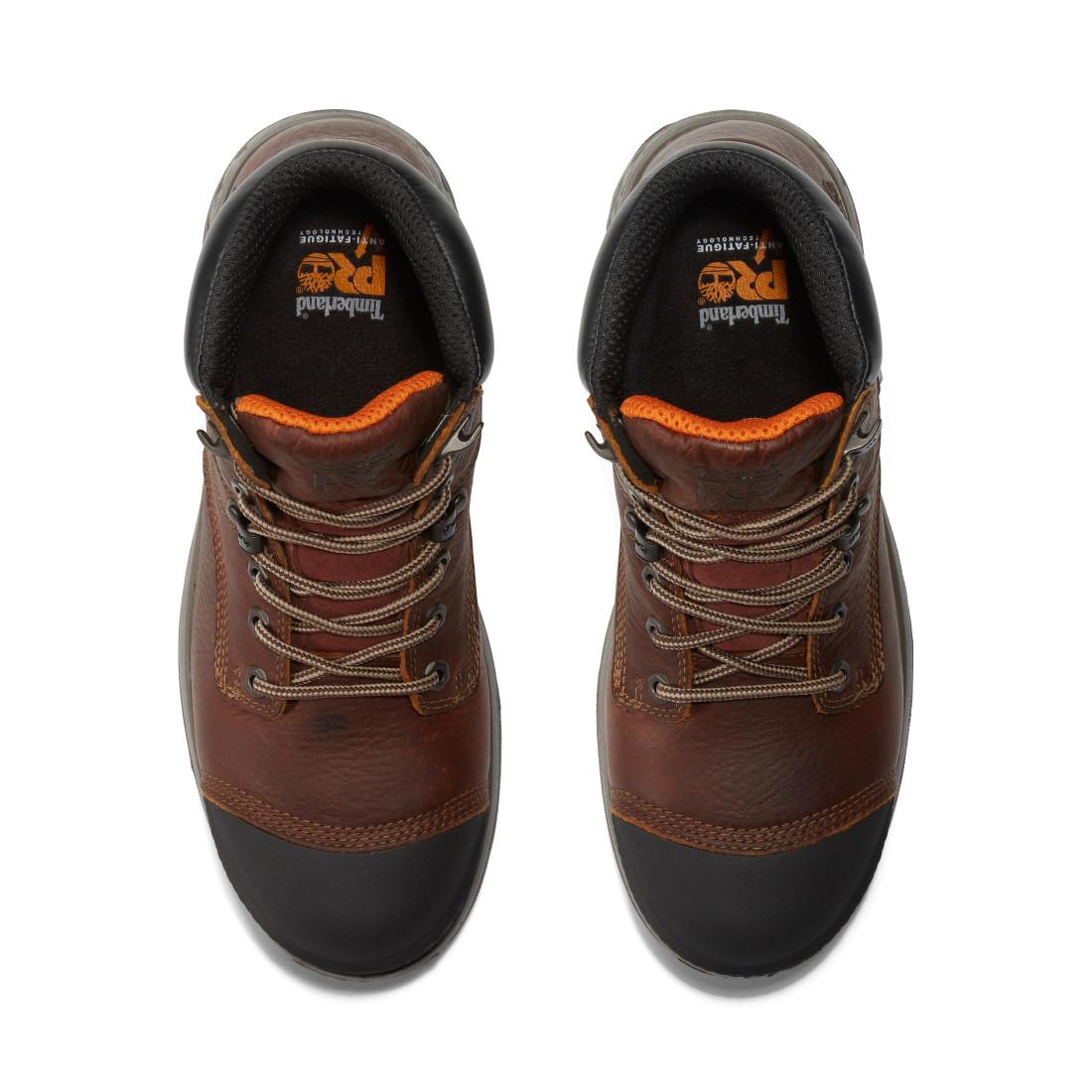 Timberland Pro Boondock EV Waterproof CSA Composite Toe Work Boots – Dark Brown Front-upper View