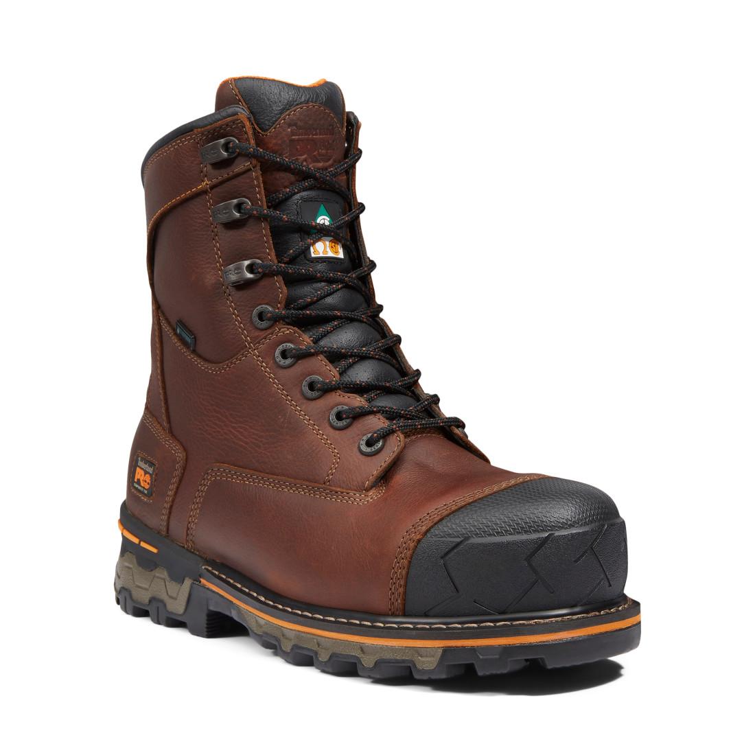 Timberland Pro Boondock EV Waterproof CSA Composite Toe Work Boots – Dark Brown Medial View