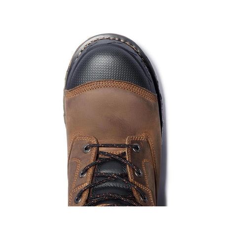 Timberland Pro Boondock 6 Inch Composite-Toe Waterproof Work Boot Brown Front-upper View