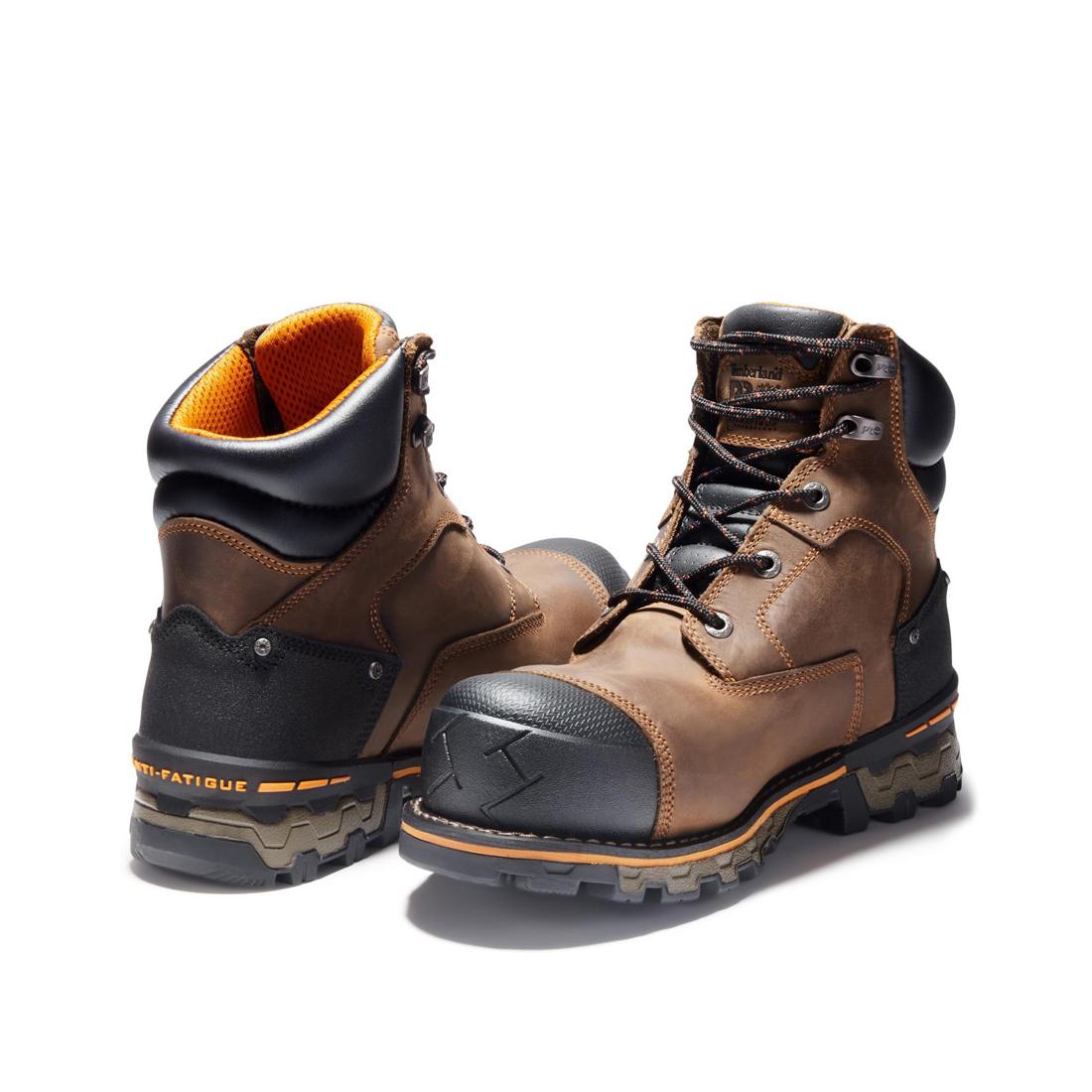 Timberland Pro Boondock 6 Inch Composite-Toe Waterproof Work Boot Brown View