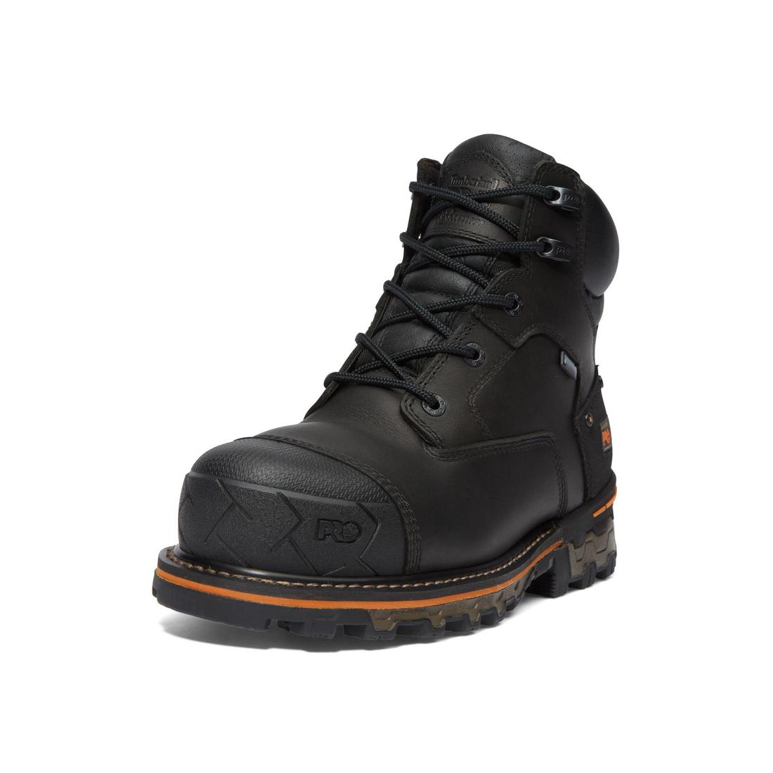 Timberland Pro Boondock 6 Inch Composite-Toe Waterproof Work Boot Black Detail View