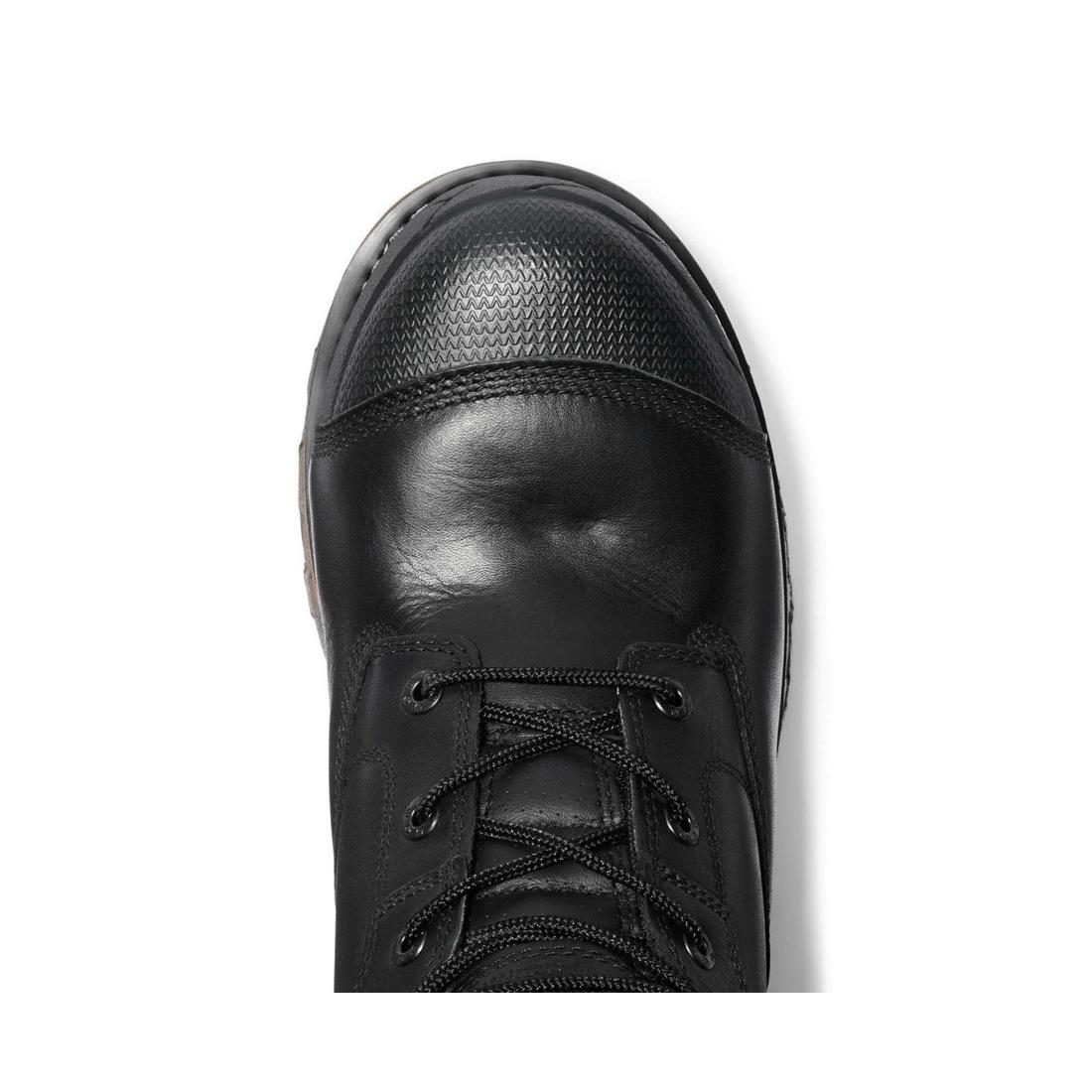 Timberland Pro Boondock 6 Inch Composite-Toe Waterproof Work Boot Black Front-upper View
