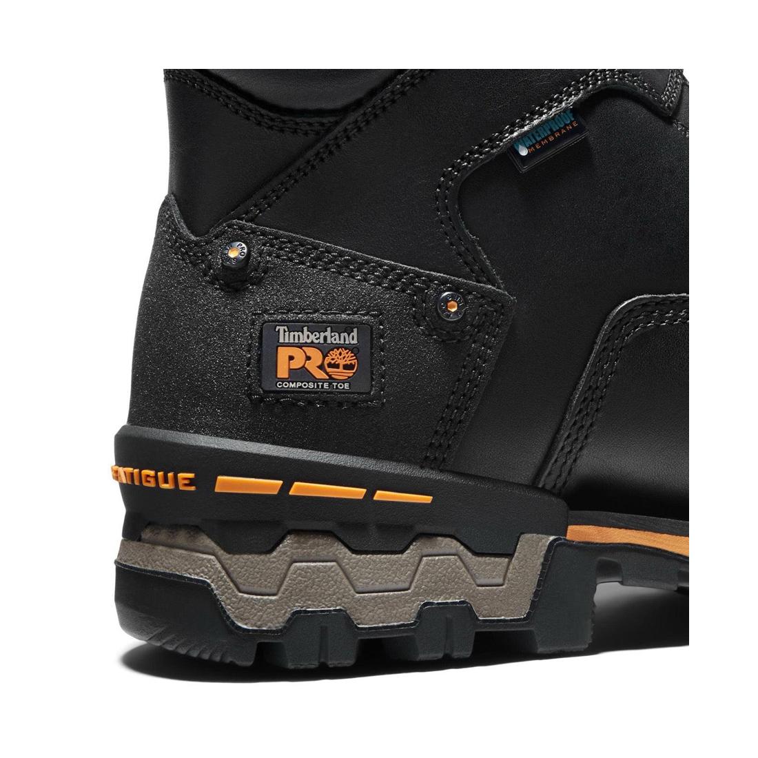 Timberland Pro Boondock 6 Inch Composite-Toe Waterproof Work Boot Black View
