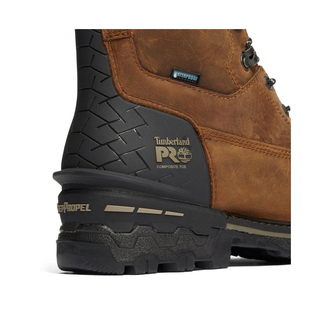 Timberland Pro Boondock HD 8 Inch Composite-Toe Waterproof Work Boot Brown View