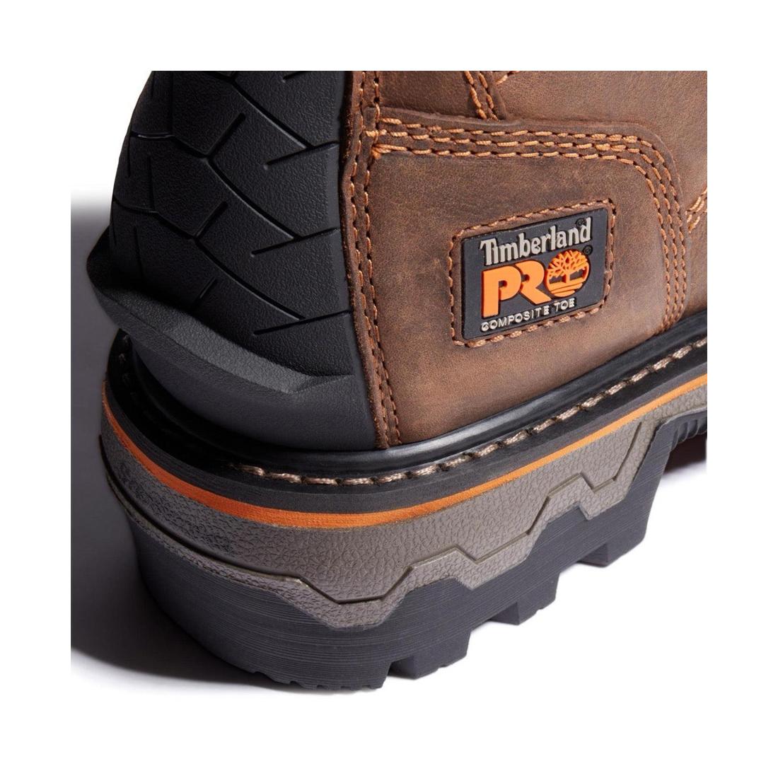 Timberland Pro Boondock HD 8 Inch Composite-Toe Waterproof Ins 400G Logger Work Boot Brown View