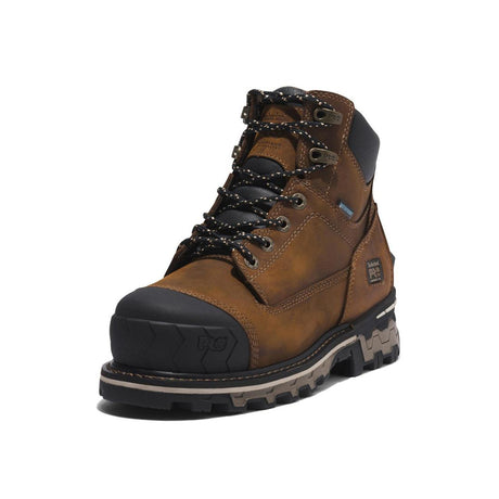 Timberland Pro Women's Boondock 6 Inch Composite-Toe Waterproof Work Boot Brown Detail View