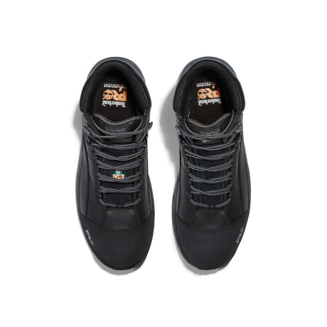 Timberland Pro Bosshog 6 Inch Composite-Toe Waterproof PR Work Boot Black Front-upper View