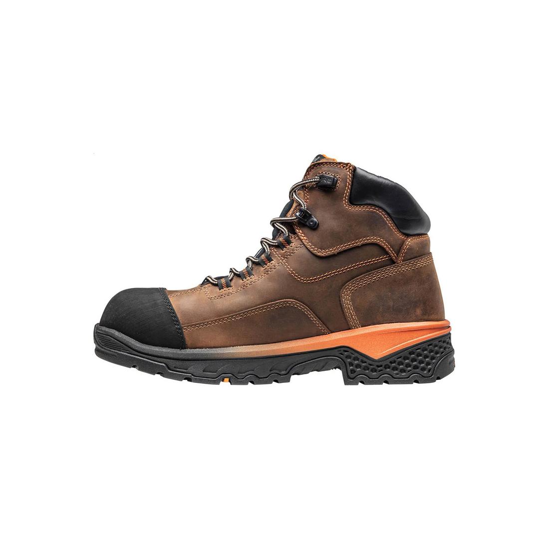 Timberland Pro Bosshog 6 Inch Composite-Toe Waterproof PR Work Boot Brown Detail View