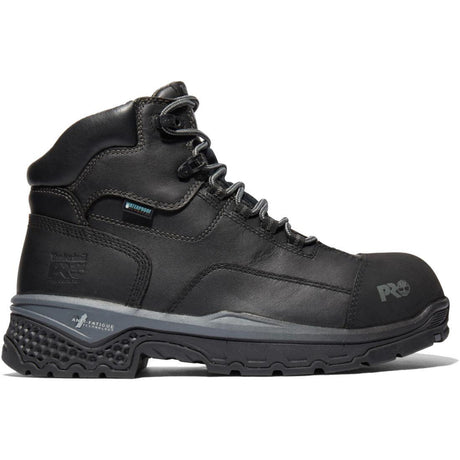 Steel Toes B2B - Bosshog 6 Inch Composite-Toe Waterproof PR Work Boot Black Profile View