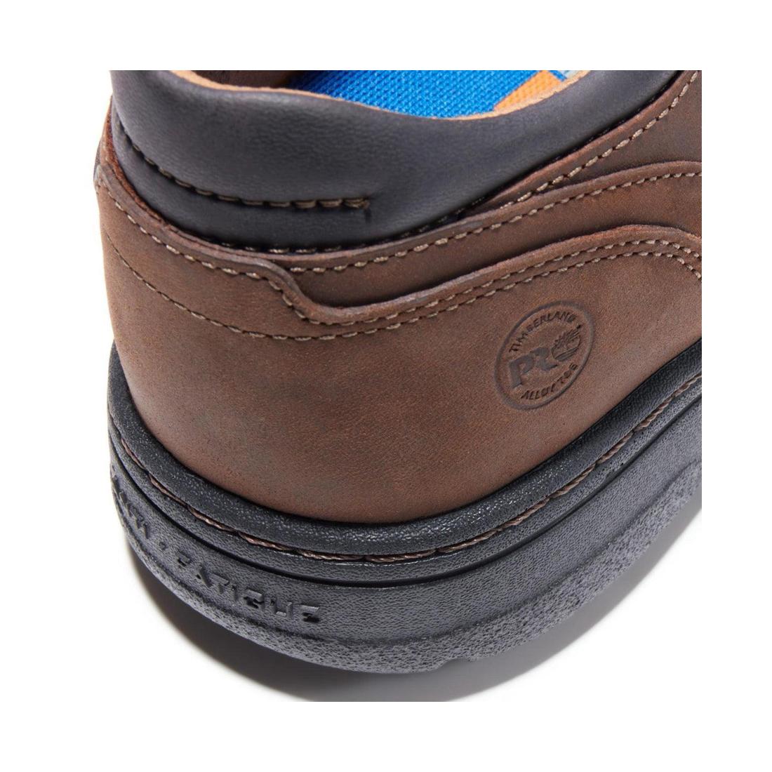 Timberland Pro Branston Alloy-Toe Moc Toe Slip-On Work Shoe Brown View