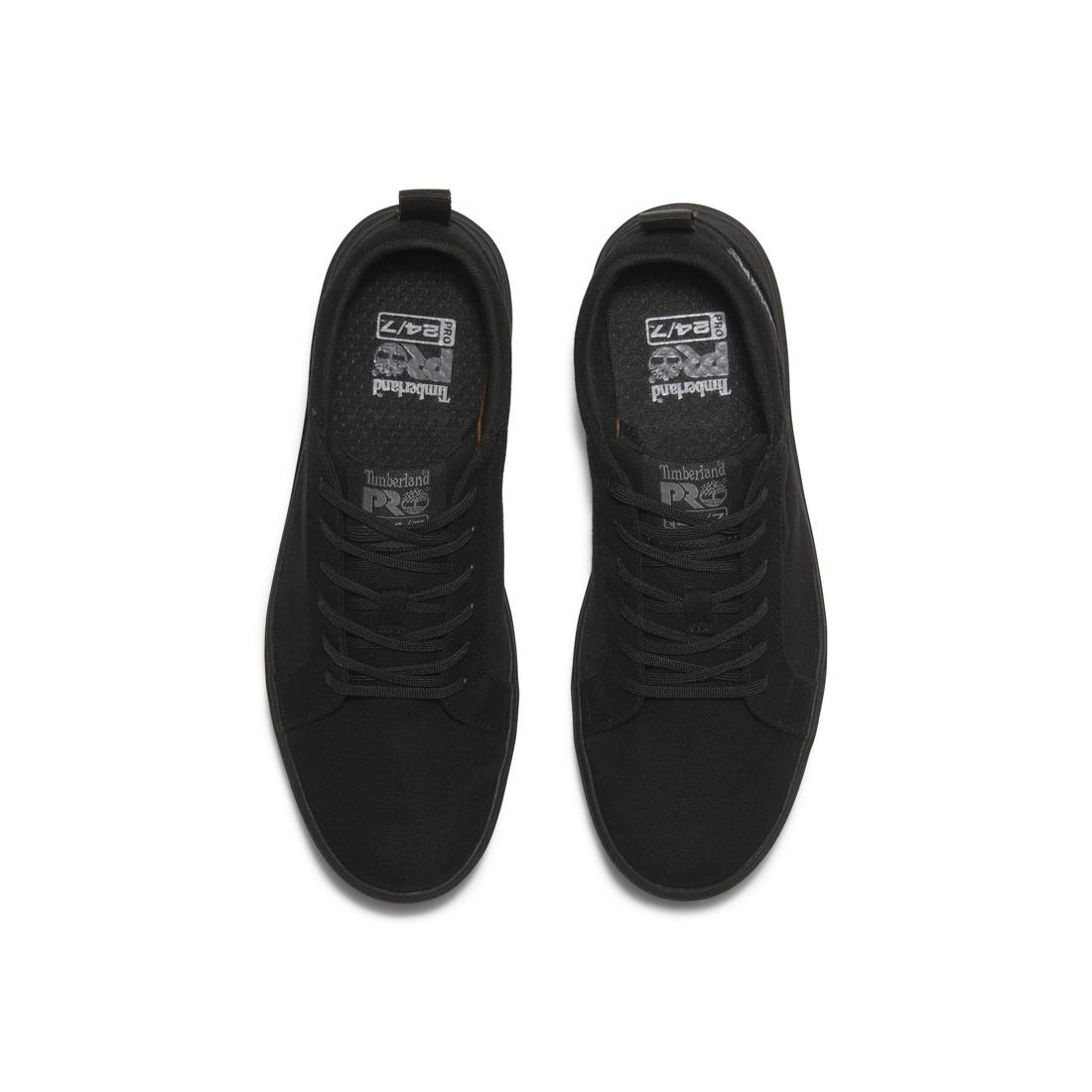 Timberland Pro Burbank Soft-Toe Shoe Black Front-upper View