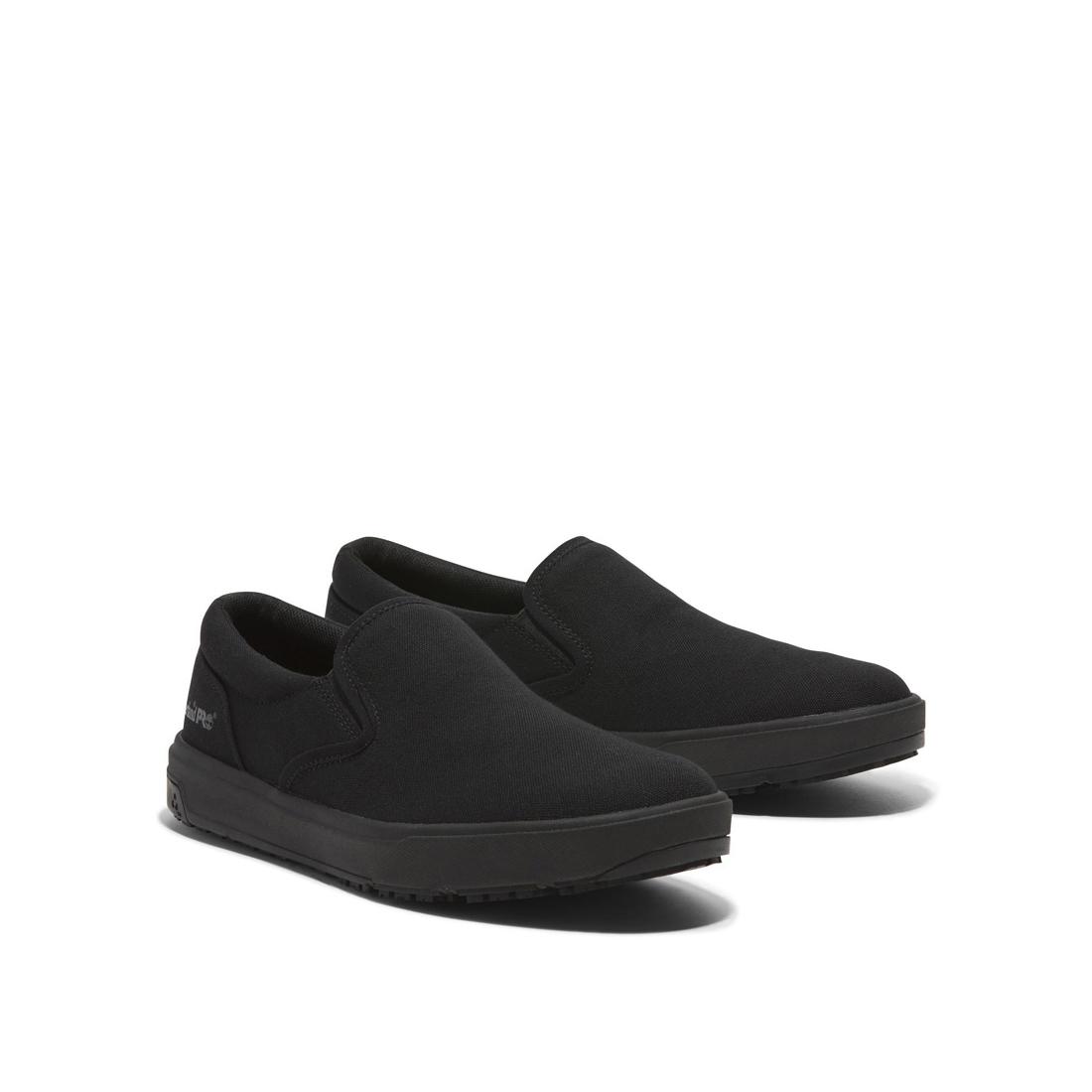 Timberland Pro Burbank Soft-Toe Slip-on Shoe Black Medial View