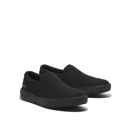 Timberland Pro Burbank Soft-Toe Slip-on Shoe Black Medial View